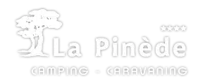 Logo La Pinède Camping Caravaning avec arbre